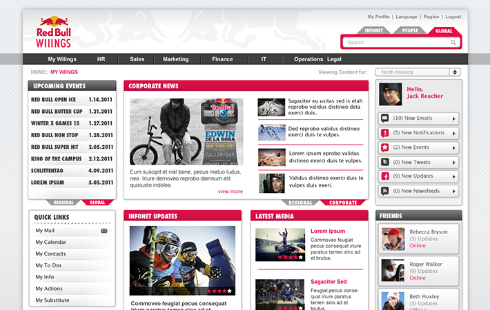 Red Bull Conceptual for Intranet